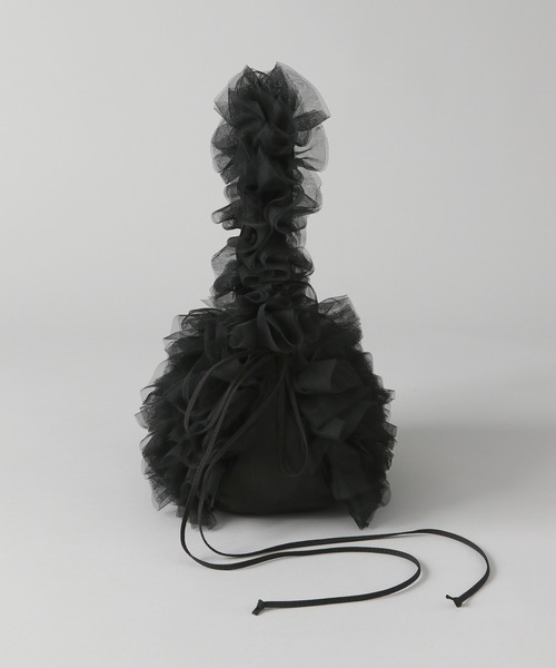 A part by（アパートバイ）の「【WEB限定】2WAYフリルバッグ（ショルダーバッグ・レディース・ブラック/アイボリー/グレー・FREE）」の8枚目の写真