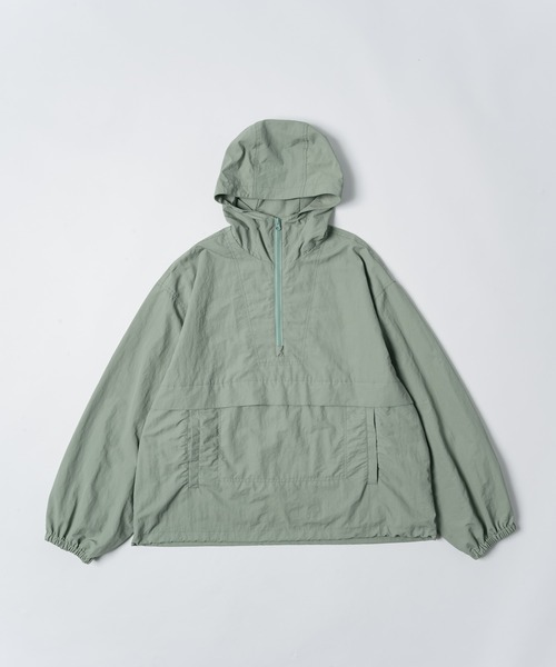 Loose nylon anorak hoodie / ルーズナイロンアノラックパーカー