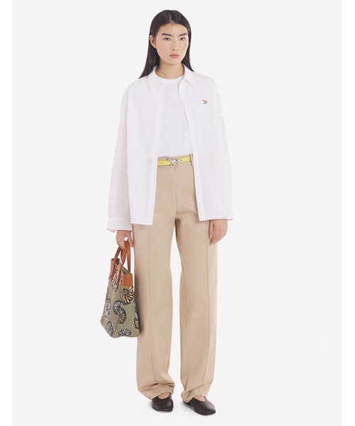 Maison Kitsune(メゾンキツネ)の「CHINO PANTS(チノパンツ・レディース・ライトベージュ・34/36/38)」の5枚目の写真