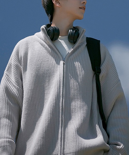 GENXDER（ノンジェンダー）の「【GENXDER】スタンドカラールーズフィットセーター（ニット/セーター・メンズ・ブラック/グレー・LARGE/X-LARGE/XX-LARGE）」の10枚目の写真