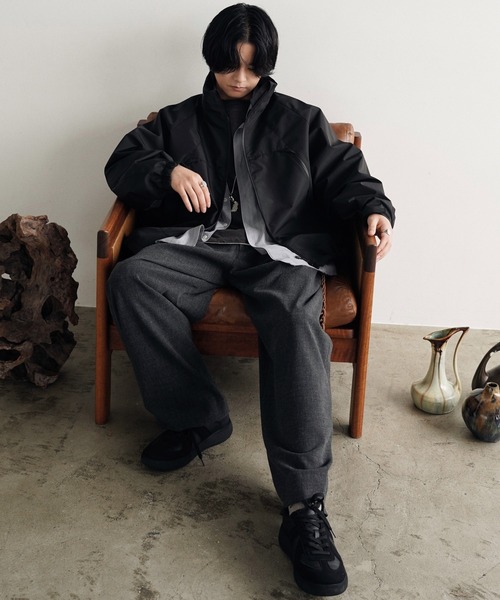 CUT-OFF HEM STRIPE SHIRT（シャツ/ブラウス）｜WYM LIDNM（ウィム