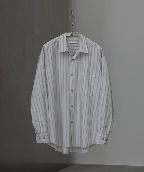 Sefr Mats Stripe シャツ  Off White AMBIDEX Store △○VINTAGE16 無地/ギンガム/ストライプ ダブル