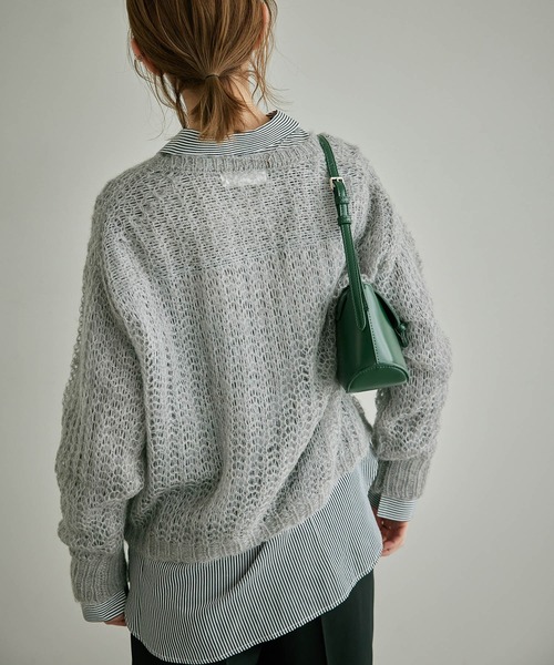 ROPE' PICNIC(ロペピクニック)の「シアーモヘア混ニットプルオーバー(ニット/セーター・レディース・キナリ/ブラウン系その他3/ピンク系その他2/グレー・38)」の7枚目の写真