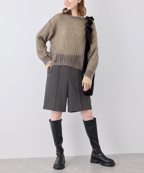 ROPE' PICNIC(ロペピクニック)の「シアーモヘア混ニットプルオーバー(ニット/セーター・レディース・キナリ/ブラウン系その他3/ピンク系その他2/グレー・38)」の5枚目の写真