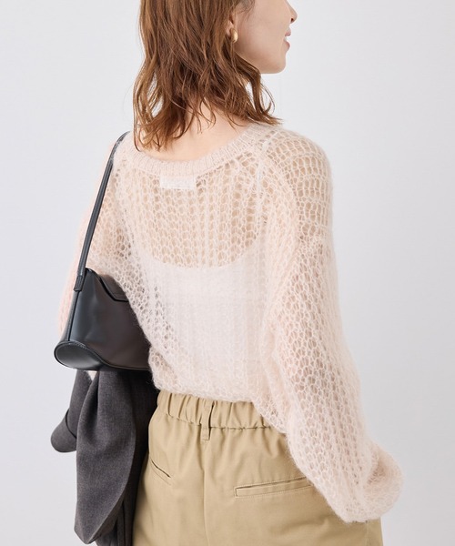 ROPE' PICNIC(ロペピクニック)の「シアーモヘア混ニットプルオーバー(ニット/セーター・レディース・キナリ/ブラウン系その他3/ピンク系その他2/グレー・38)」の16枚目の写真