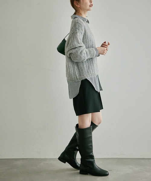 ROPE' PICNIC(ロペピクニック)の「シアーモヘア混ニットプルオーバー(ニット/セーター・レディース・キナリ/ブラウン系その他3/ピンク系その他2/グレー・38)」の13枚目の写真