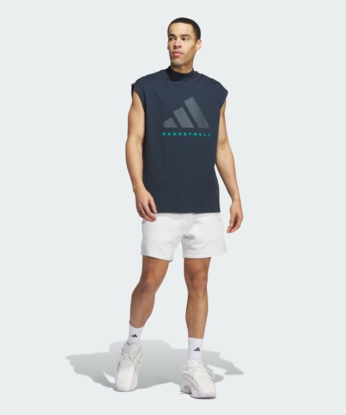 adidas(アディダス)の「アディダス バスケットボール ノースリーブTシャツ(ジェンダーニュートラル) / アディダスオリジナルス adidas Originals(タンクトップ・メンズ・ブルー/グレー・XX-LARGE/3XL/LARGE/MEDIUM/SMALL/X-LARGE/X-SMALL)」の15枚目の写真