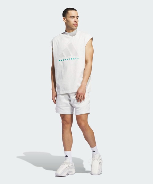 adidas(アディダス)の「アディダス バスケットボール ノースリーブTシャツ(ジェンダーニュートラル) / アディダスオリジナルス adidas Originals(タンクトップ・メンズ・ブルー/グレー・XX-LARGE/3XL/LARGE/MEDIUM/SMALL/X-LARGE/X-SMALL)」の6枚目の写真