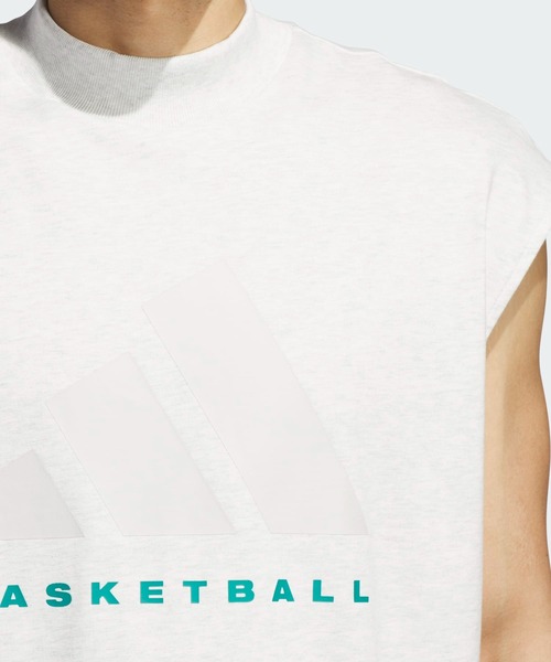 adidas(アディダス)の「アディダス バスケットボール ノースリーブTシャツ(ジェンダーニュートラル) / アディダスオリジナルス adidas Originals(タンクトップ・メンズ・ブルー/グレー・XX-LARGE/3XL/LARGE/MEDIUM/SMALL/X-LARGE/X-SMALL)」の9枚目の写真