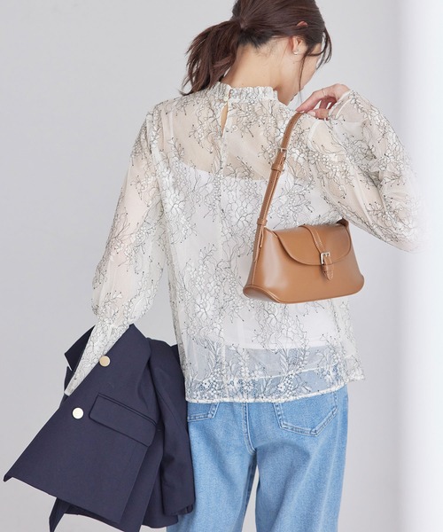 ROPE' PICNIC（ロペピクニック）の「フレンチレースブラウス（シャツ/ブラウス・レディース・キナリ/ブラック・38）」の14枚目の写真