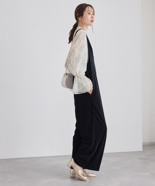 ROPE' PICNIC（ロペピクニック）の「フレンチレースブラウス（シャツ/ブラウス・レディース・キナリ/ブラック・38）」の16枚目の写真