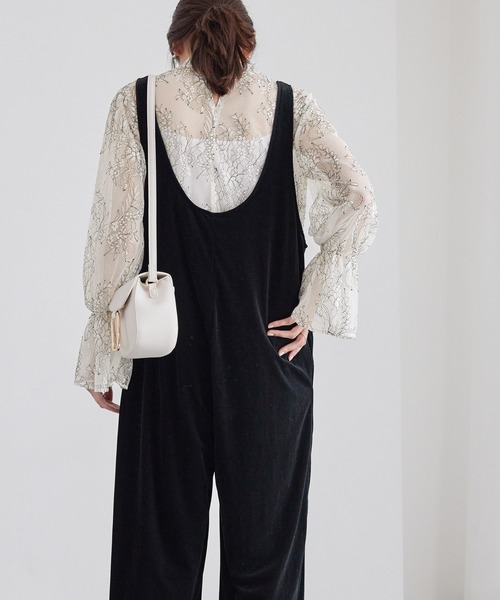 ROPE' PICNIC（ロペピクニック）の「フレンチレースブラウス（シャツ/ブラウス・レディース・キナリ/ブラック・38）」の17枚目の写真