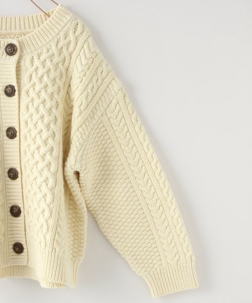 LOWRYS FARM(ローリーズファーム)の「フィッシャーマンニット 145395(ニット/セーター・キッズ・アイボリー/ネイビー/レッド・110cm/130cm/150cm)」の9枚目の写真