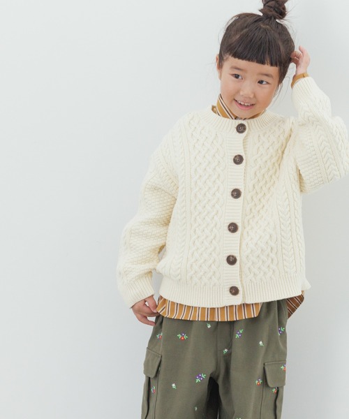 LOWRYS FARM(ローリーズファーム)の「フィッシャーマンニット 145395(ニット/セーター・キッズ・アイボリー/ネイビー/レッド・110cm/130cm/150cm)」の15枚目の写真