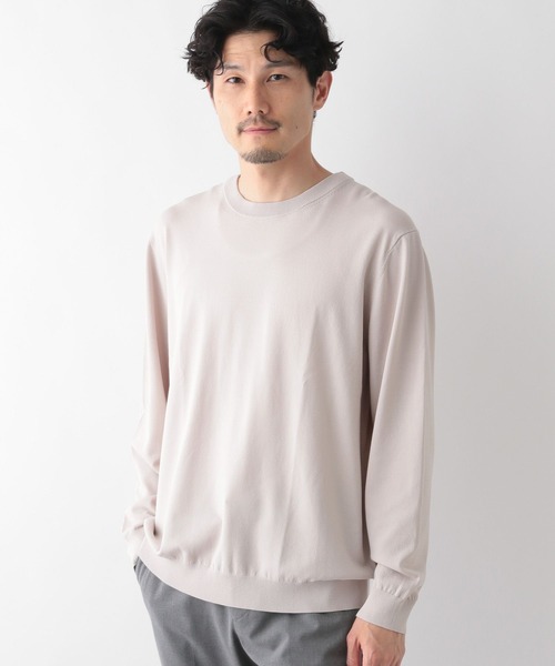 GLOBAL WORK（グローバルワーク）の「アンチピリングニット/クルーネック/116305（ニット/セーター・メンズ・グレー/アッシュグレー/アイボリー/ブラック/グリーン/ネイビー・SMALL/MEDIUM/LARGE/X-LARGE）」の22枚目の写真