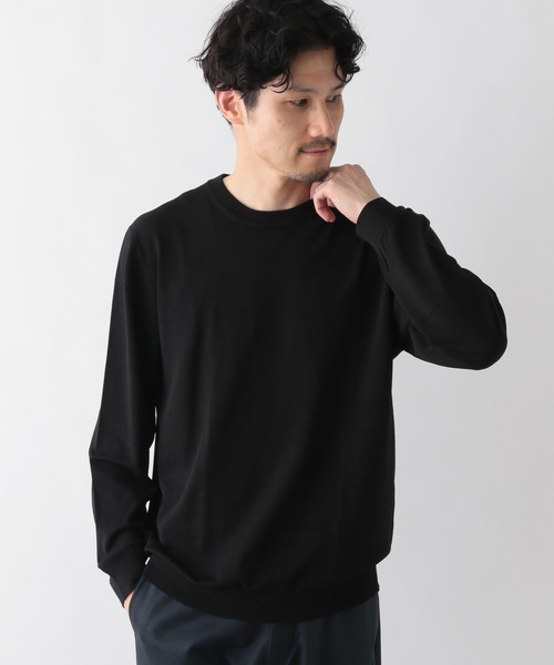 GLOBAL WORK（グローバルワーク）の「アンチピリングニット/クルーネック/116305（ニット/セーター・メンズ・グレー/アッシュグレー/アイボリー/ブラック/グリーン/ネイビー・SMALL/MEDIUM/LARGE/X-LARGE）」の9枚目の写真