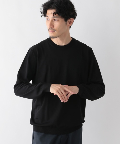 GLOBAL WORK（グローバルワーク）の「アンチピリングニット/クルーネック/116305（ニット/セーター・メンズ・グレー/アッシュグレー/アイボリー/ブラック/グリーン/ネイビー・SMALL/MEDIUM/LARGE/X-LARGE）」の10枚目の写真