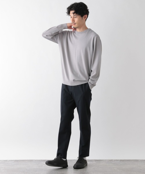 GLOBAL WORK（グローバルワーク）の「アンチピリングニット/クルーネック/116305（ニット/セーター・メンズ・グレー/アッシュグレー/アイボリー/ブラック/グリーン/ネイビー・SMALL/MEDIUM/LARGE/X-LARGE）」の15枚目の写真