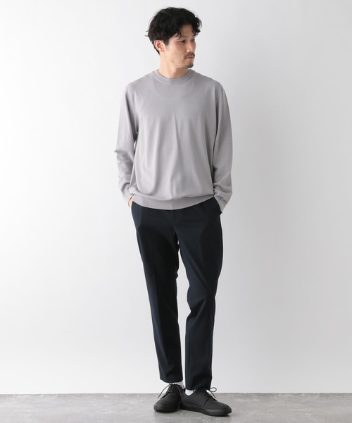 GLOBAL WORK（グローバルワーク）の「アンチピリングニット/クルーネック/116305（ニット/セーター・メンズ・グレー/アッシュグレー/アイボリー/ブラック/グリーン/ネイビー・SMALL/MEDIUM/LARGE/X-LARGE）」の16枚目の写真