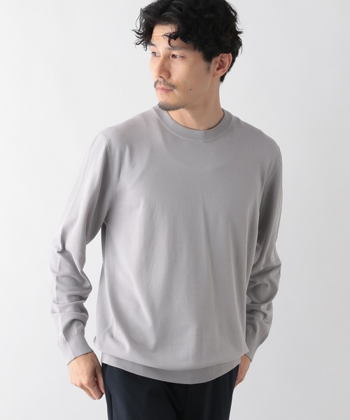 GLOBAL WORK（グローバルワーク）の「アンチピリングニット/クルーネック/116305（ニット/セーター・メンズ・グレー/アッシュグレー/アイボリー/ブラック/グリーン/ネイビー・SMALL/MEDIUM/LARGE/X-LARGE）」の17枚目の写真
