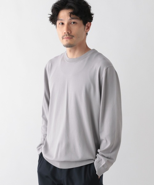 GLOBAL WORK（グローバルワーク）の「アンチピリングニット/クルーネック/116305（ニット/セーター・メンズ・グレー/アッシュグレー/アイボリー/ブラック/グリーン/ネイビー・SMALL/MEDIUM/LARGE/X-LARGE）」の18枚目の写真