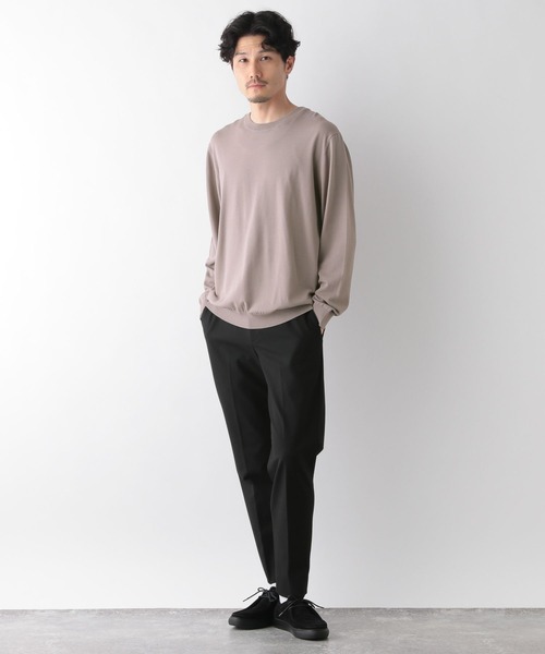 GLOBAL WORK（グローバルワーク）の「アンチピリングニット/クルーネック/116305（ニット/セーター・メンズ・グレー/アッシュグレー/アイボリー/ブラック/グリーン/ネイビー・SMALL/MEDIUM/LARGE/X-LARGE）」の11枚目の写真