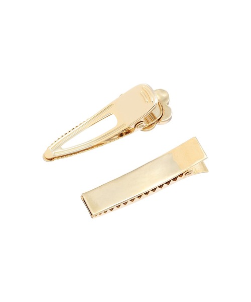 MARY QUANT（マリークワント）の「デイジーメタル ワニクリップセット（バレッタ/ヘアクリップ・レディース・ゴールド/シルバー・FREE）」の3枚目の写真