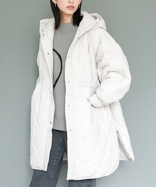 セール】キルトフード付きコート（モッズコート）｜mili an deni