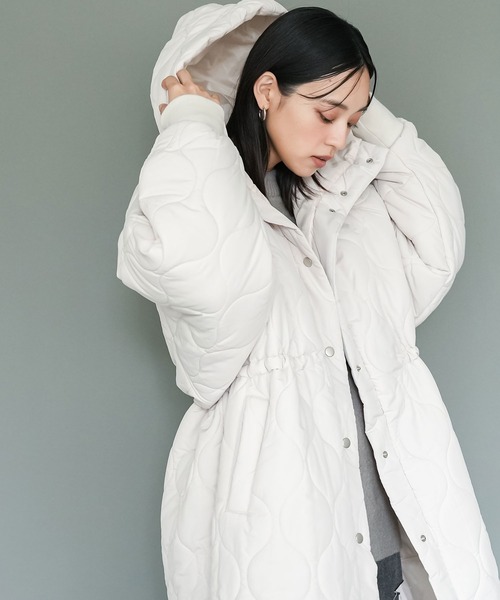 セール】キルトフード付きコート（モッズコート）｜mili an deni