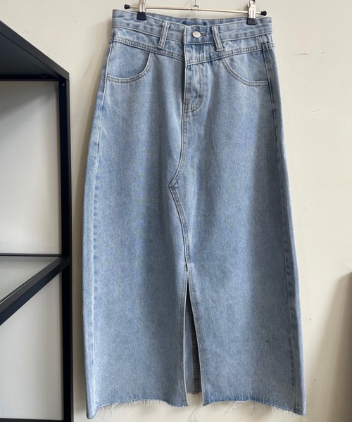 ULEULA(ウルア)の「フロントスリットタイトデニムスカート(スカート・レディース・ブルー・MEDIUM/LARGE)」の18枚目の写真