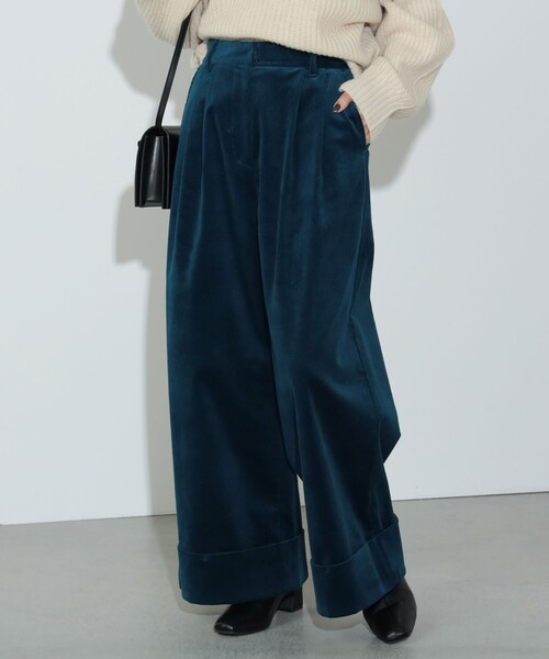 細コール タック ワイドパンツ（S～M）（スラックス）｜BEAMS HEART（ビームスハート）
