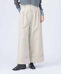 BEAMS HEART | 【4色展開】細コール タック ワイドパンツ(S~M)(その他パンツ)