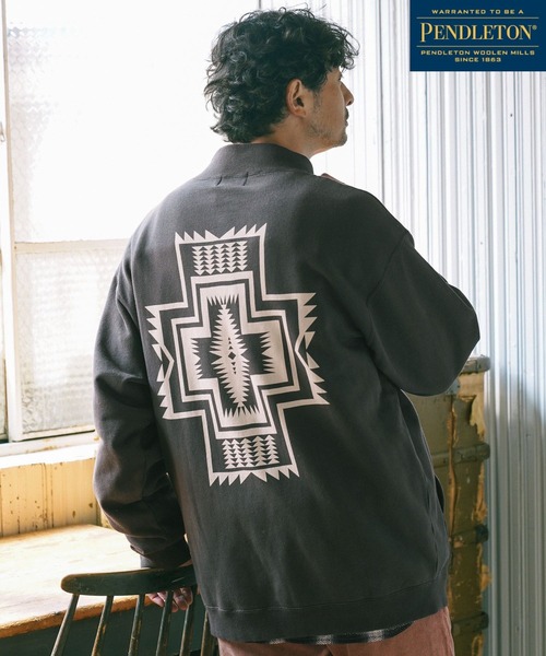 【定価18700円/新品】ペンドルトン ハーフジッププルオーバー M グレー 定価18700円/新品】ペンドルトン ハーフジッププルオーバー M グレー