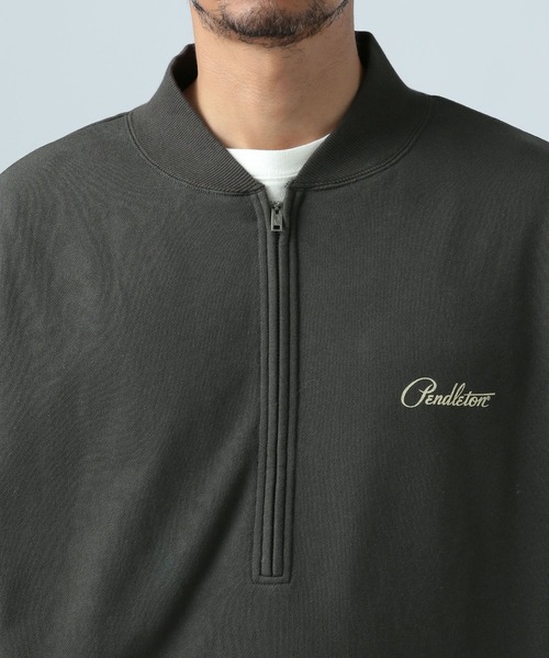 定価18700円/新品】ペンドルトン ハーフジッププルオーバー M グレー