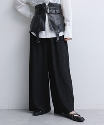 HARE | カットプリーツラメワイドパンツ(HARE)(その他パンツ)
