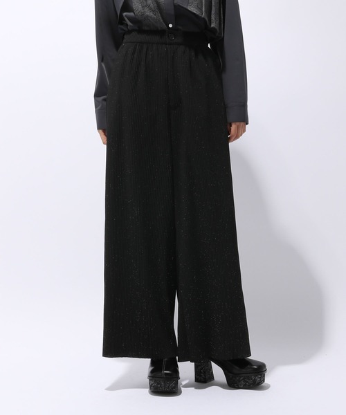 HARE（ハレ）の「カットプリーツラメワイドパンツ(HARE)（その他パンツ・レディース・グリーン/ブラック・FREE）」の8枚目の写真