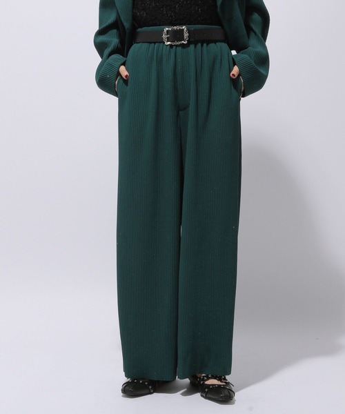 HARE（ハレ）の「カットプリーツラメワイドパンツ(HARE)（その他パンツ・レディース・グリーン/ブラック・FREE）」の10枚目の写真