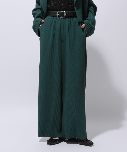 HARE（ハレ）の「カットプリーツラメワイドパンツ(HARE)（その他パンツ・レディース・グリーン/ブラック・FREE）」の11枚目の写真