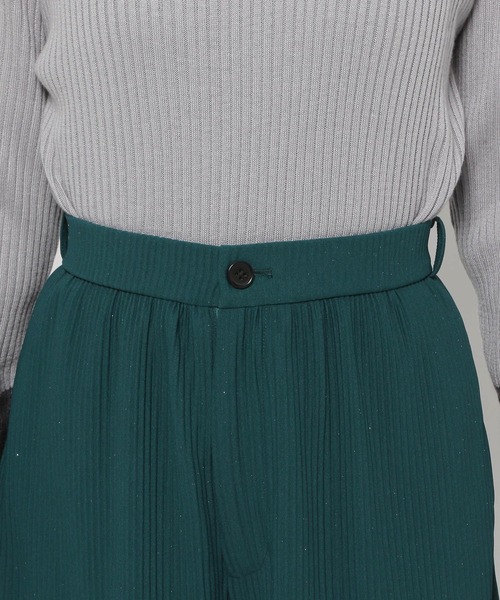 HARE（ハレ）の「カットプリーツラメワイドパンツ(HARE)（その他パンツ・レディース・グリーン/ブラック・FREE）」の14枚目の写真