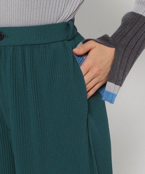 HARE（ハレ）の「カットプリーツラメワイドパンツ(HARE)（その他パンツ・レディース・グリーン/ブラック・FREE）」の15枚目の写真