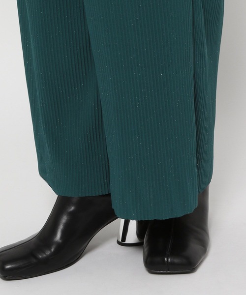 HARE（ハレ）の「カットプリーツラメワイドパンツ(HARE)（その他パンツ・レディース・グリーン/ブラック・FREE）」の16枚目の写真
