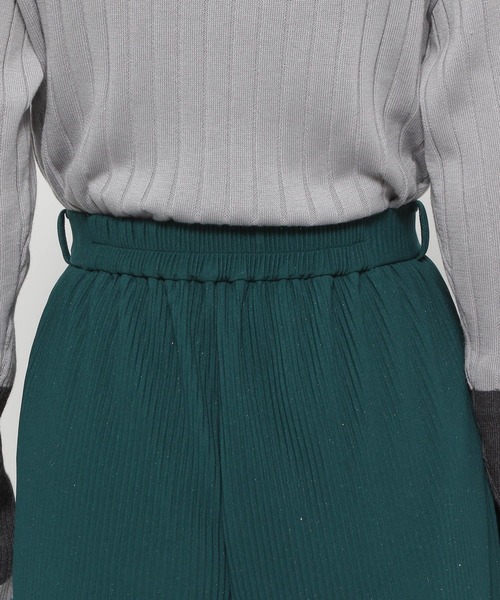 HARE（ハレ）の「カットプリーツラメワイドパンツ(HARE)（その他パンツ・レディース・グリーン/ブラック・FREE）」の17枚目の写真