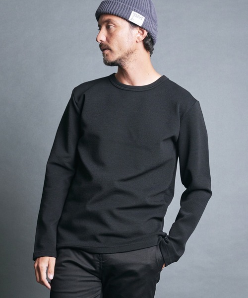 Magine（マージン）の「WOOL MILANO RIB KNITSAW  L/S:ウールミラノリブ ニットソー ロングスリーブ（ニット/セーター・メンズ・ネイビー/チャコールグレー/オフホワイト/カーキ/ブラック・44/46/48）」の11枚目の写真