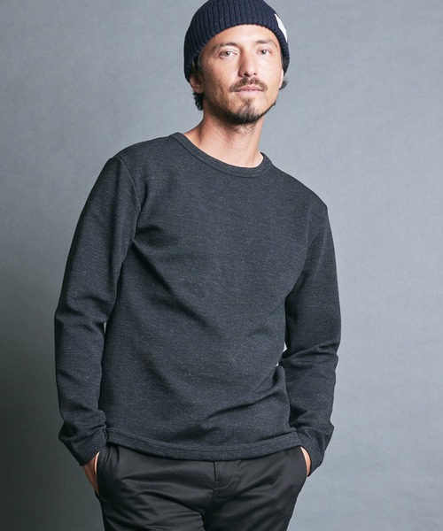 Magine（マージン）の「WOOL MILANO RIB KNITSAW  L/S:ウールミラノリブ ニットソー ロングスリーブ（ニット/セーター・メンズ・ネイビー/チャコールグレー/オフホワイト/カーキ/ブラック・44/46/48）」の15枚目の写真