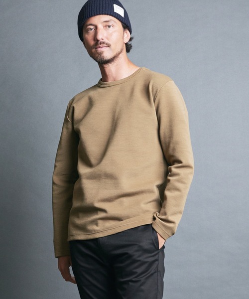 Magine（マージン）の「WOOL MILANO RIB KNITSAW  L/S:ウールミラノリブ ニットソー ロングスリーブ（ニット/セーター・メンズ・ネイビー/チャコールグレー/オフホワイト/カーキ/ブラック・44/46/48）」の18枚目の写真