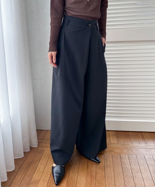 【セール】ラップワイドパンツ（その他パンツ）｜DOUX ARCHIVES（ドゥアルシーヴ）
