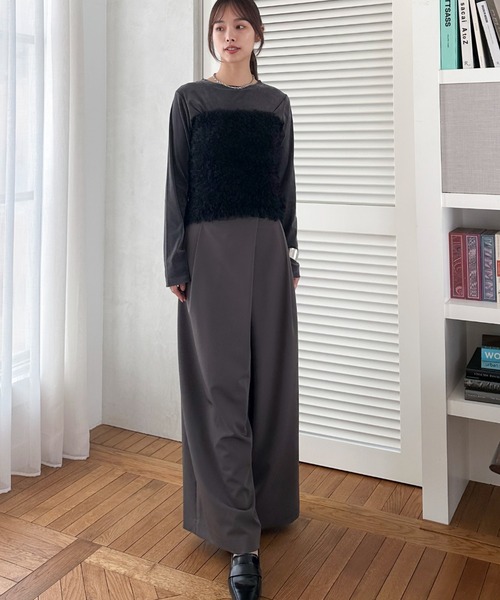 【セール】ラップワイドパンツ（その他パンツ）｜DOUX ARCHIVES（ドゥアルシーヴ）