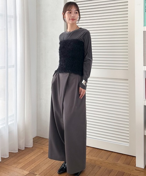 【セール】ラップワイドパンツ（その他パンツ）｜DOUX ARCHIVES（ドゥアルシーヴ）