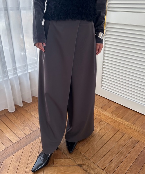 【セール】ラップワイドパンツ（その他パンツ）｜DOUX ARCHIVES（ドゥアルシーヴ）
