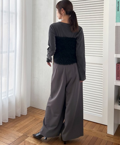 【セール】ラップワイドパンツ（その他パンツ）｜DOUX ARCHIVES（ドゥアルシーヴ）